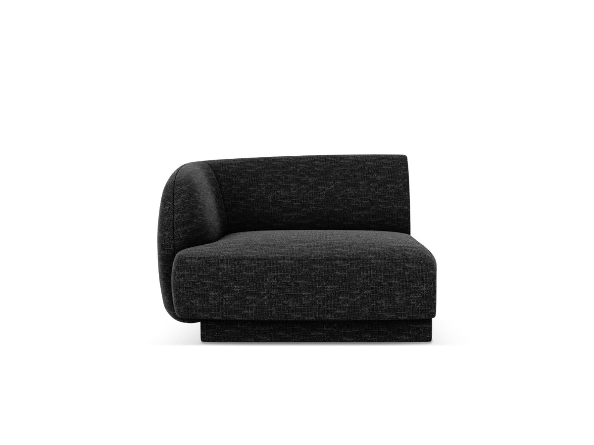 Micadoni linker module Miley structurele stof antraciet - 90x90x70cm