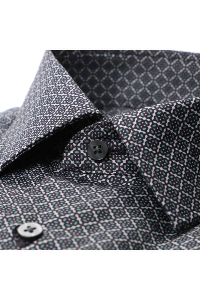 ETERNA Slim Fit Hemd grün, Bedruckt (extra langer Arm)