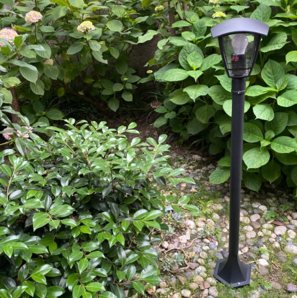 Niko H95 lampa stojąca ogrodowa czarna