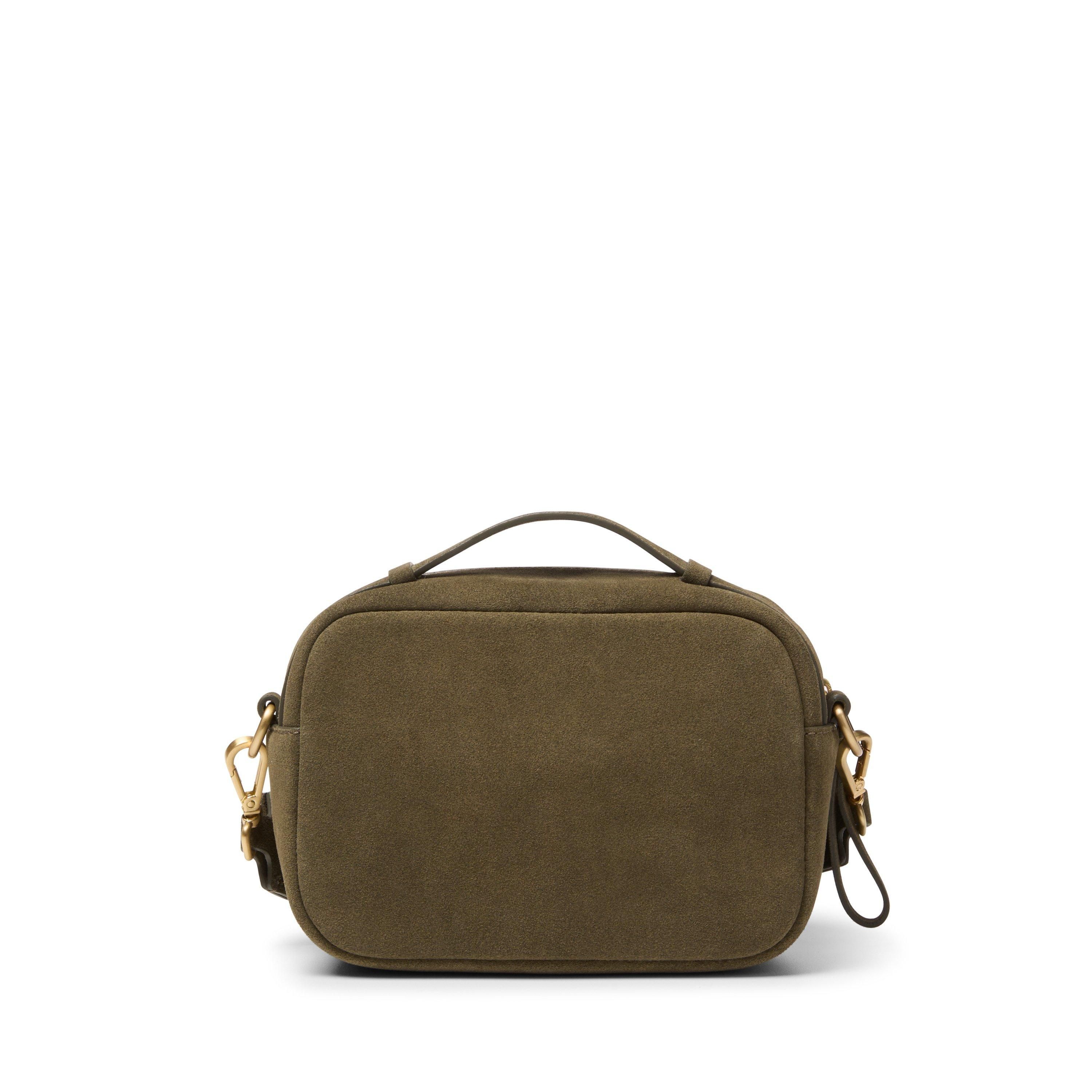 Clarks Camera Cross Olive Suede Cross Body Bag