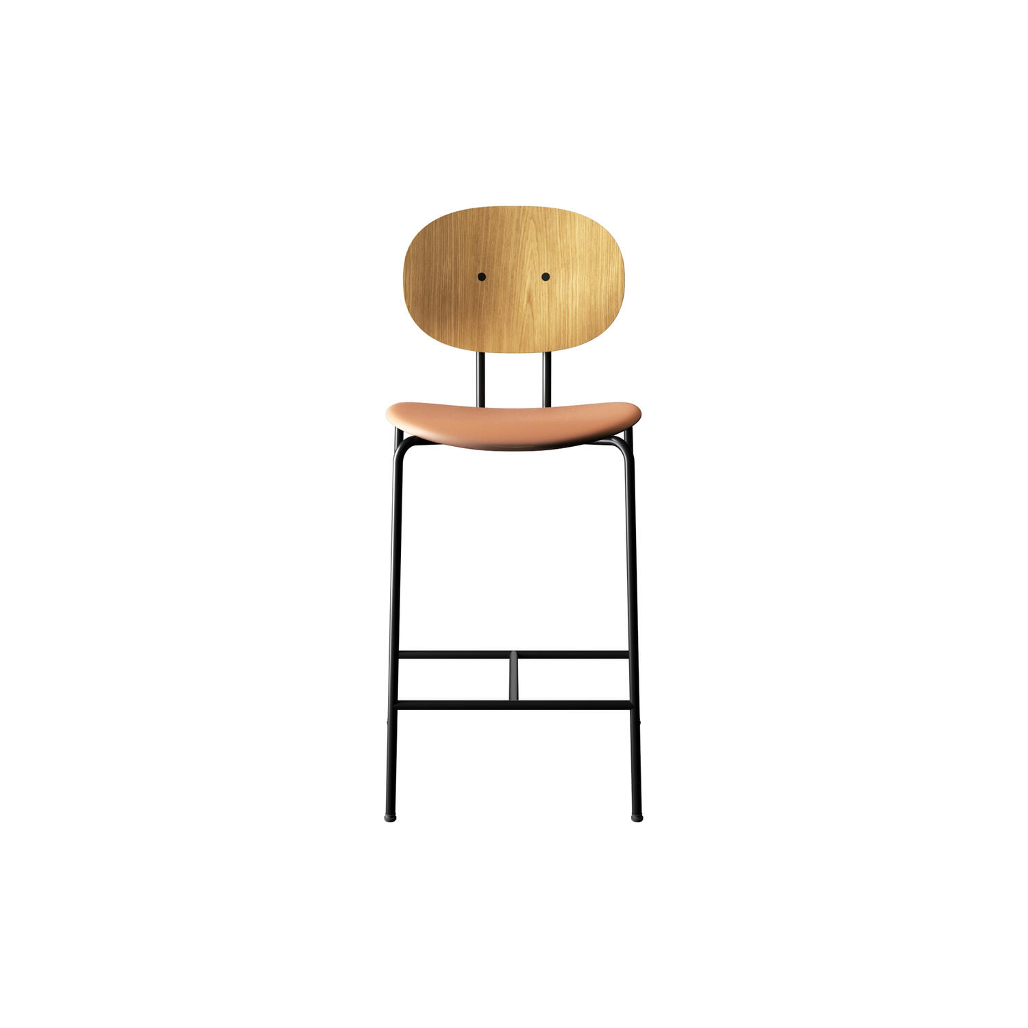 PIET HEIN Counter Chair, olieret eg/Silk Cognac