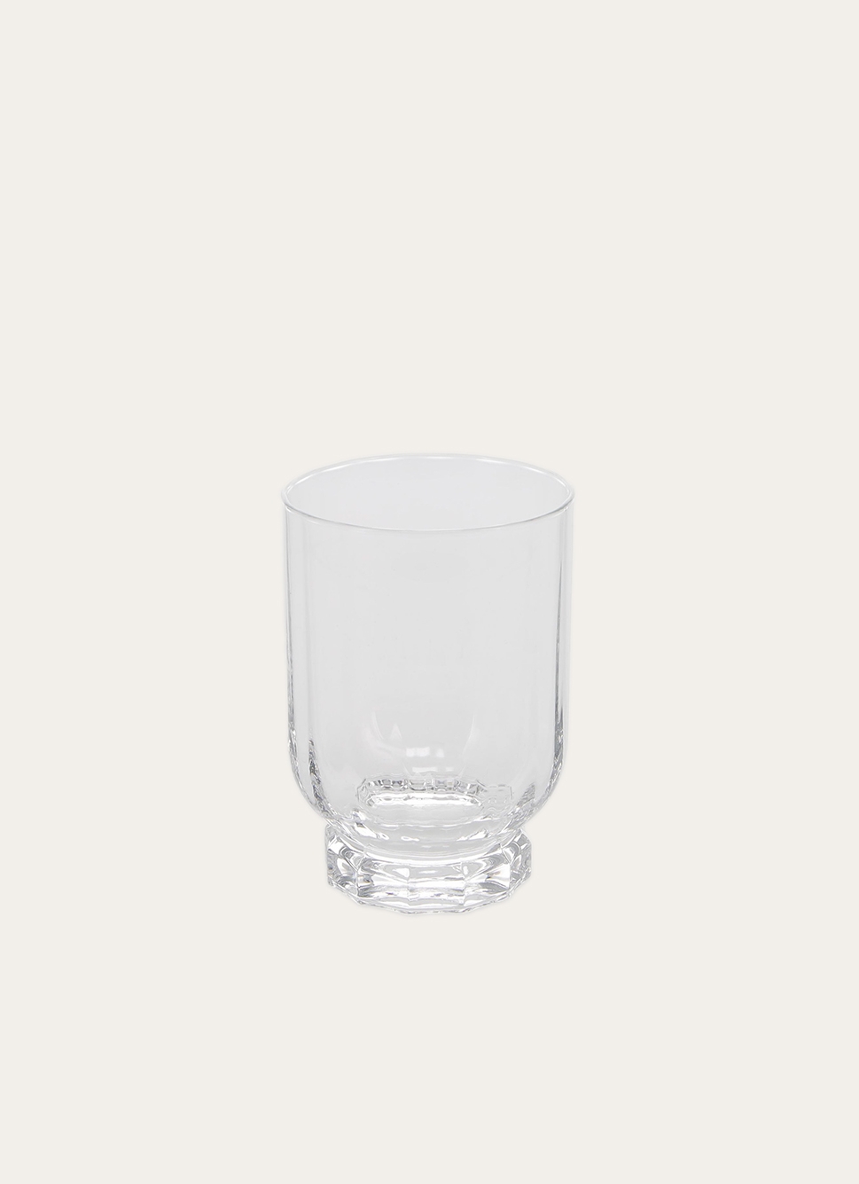 LOT DE 6 CHOPES BASSES EN VERRE TRANSPARENT