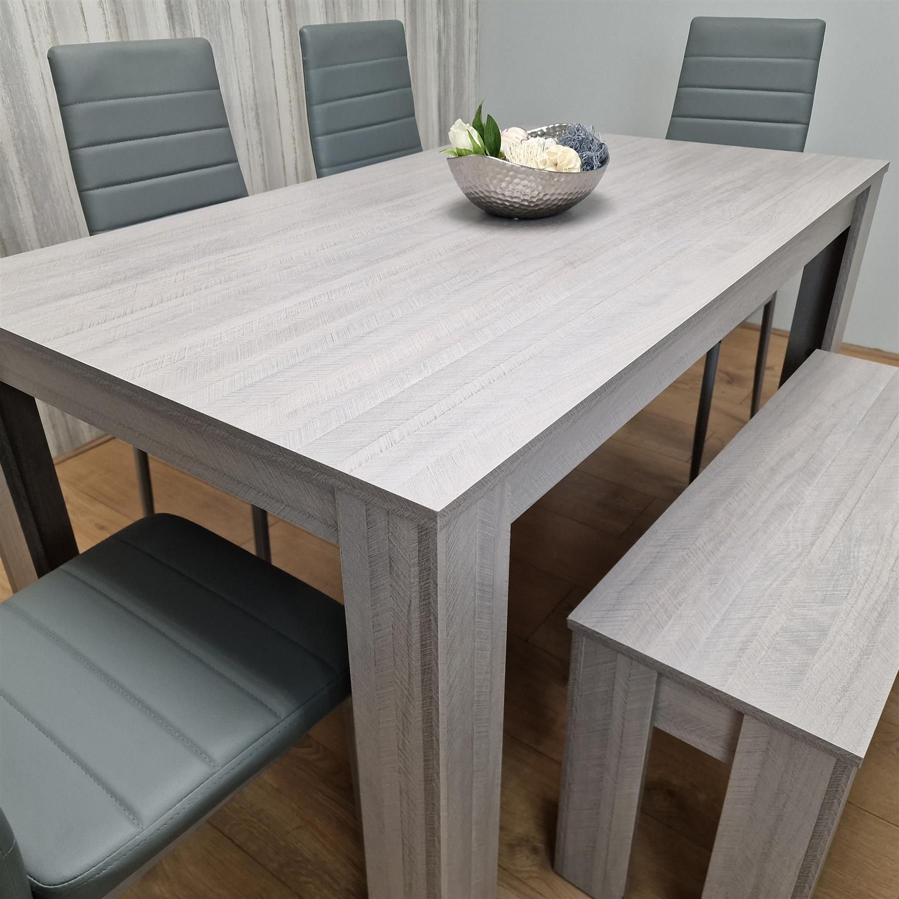 KOSY KOALA Dining Table Set With 4 Chairs And 1 Bench Dining Room Furniture
