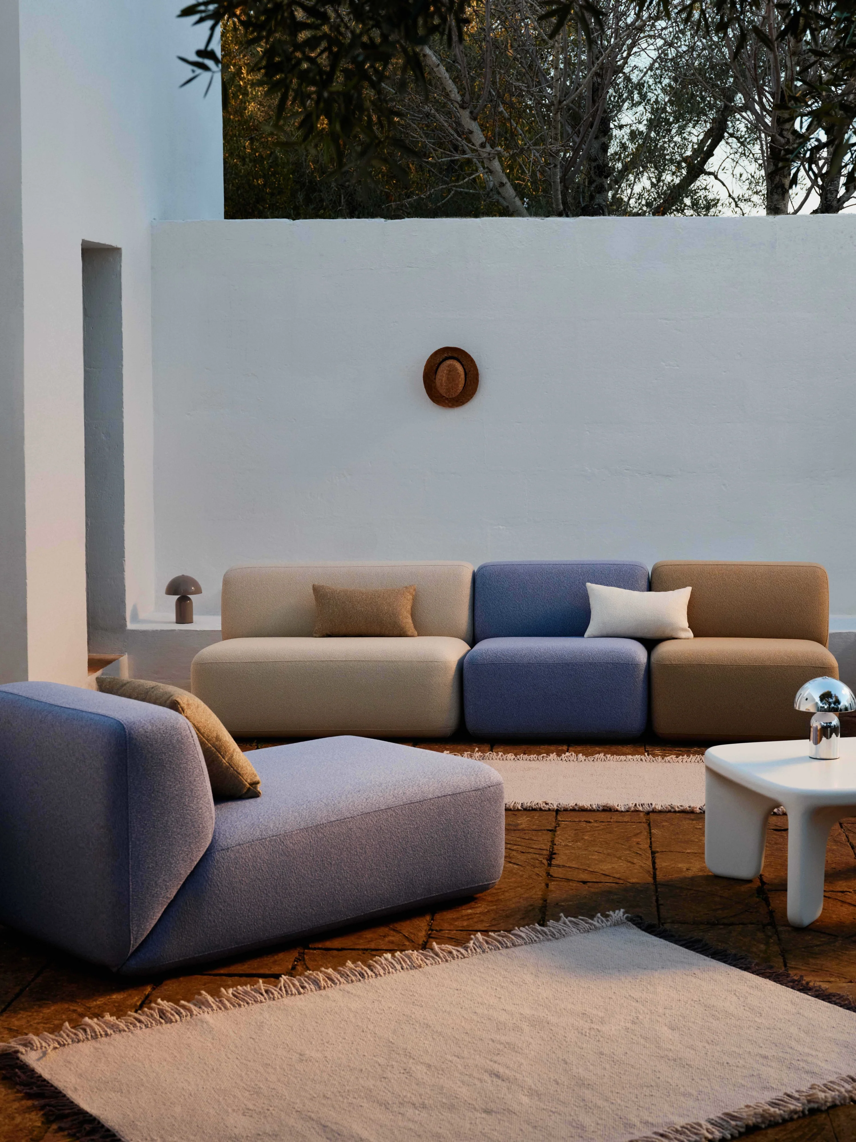 Handgewebter Indoor & Outdoor-Teppich Marcus