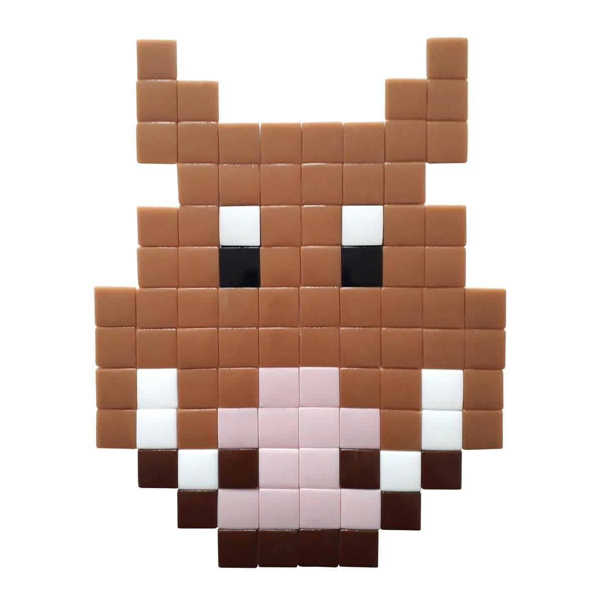 SANGLIER - Mosaïque adhésive en verre marron clair