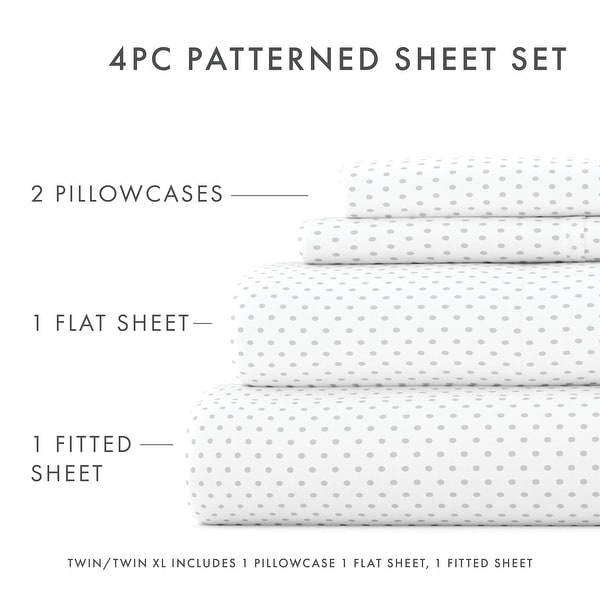 Becky Cameron Ultra-soft Printed 4-pc. Deep Pocket Bedsheet Set