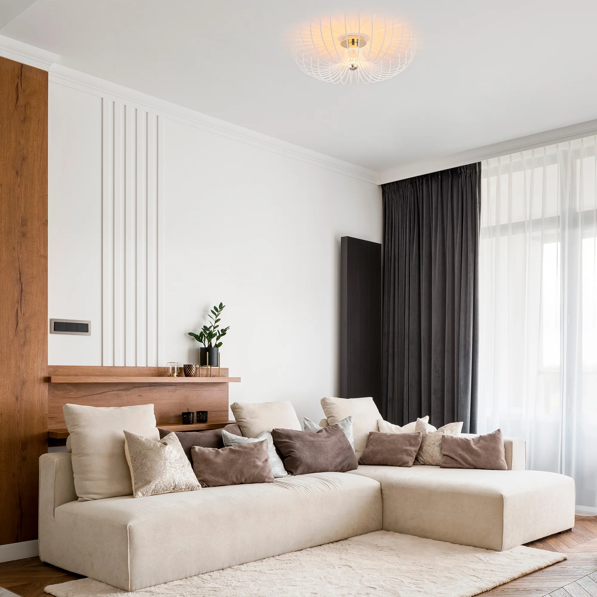Plafondlamp woonkamer Achile