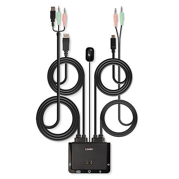 Commutateur KVM DisplayPort 2 Ports 1.2 LINDY