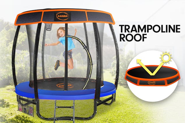NNEDPE Kahuna Trampoline 6ft with Roof - Blue