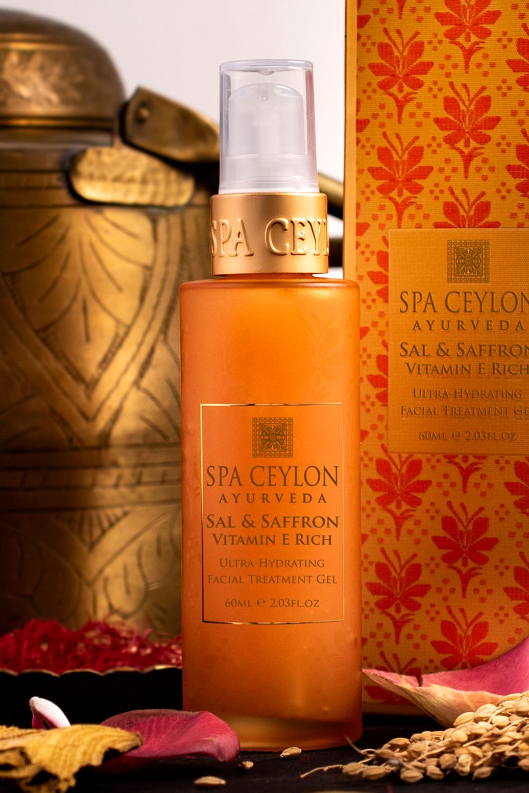 Spa Ceylon Sal & Saffron - Vitamin E Rich Ultra-Hydrating Facial Treatment Gel 50ml