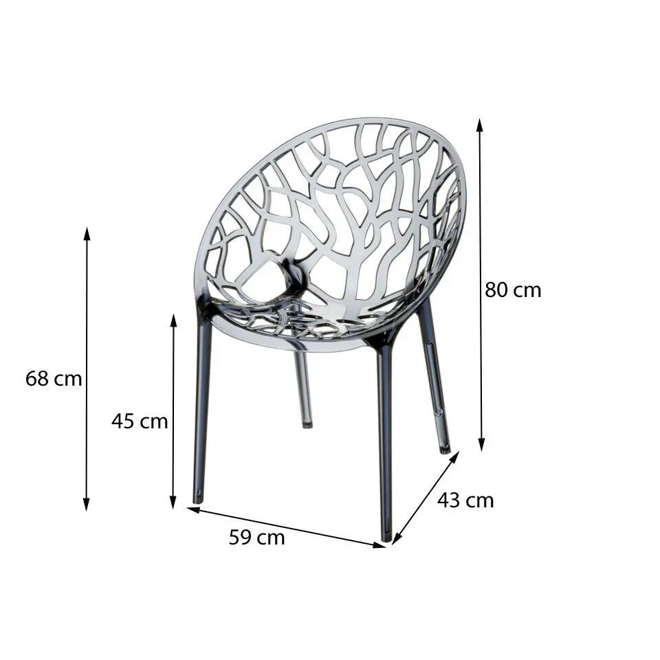 Siesta Crystal stapelbare stoel - Transparant