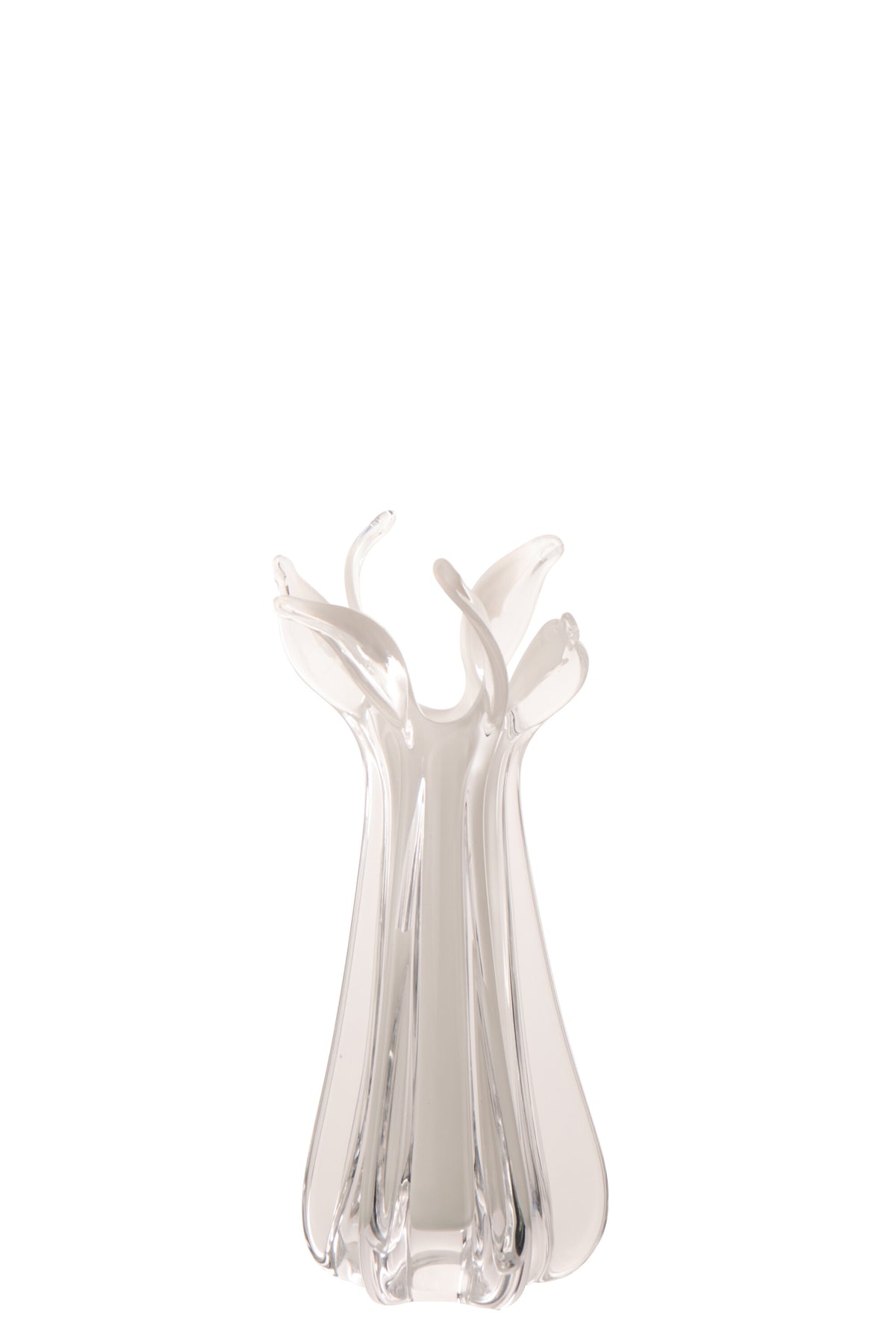 J-Line vaas Serena - glas - wit