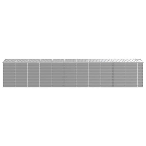 NNEVL Garden Shed Light Grey 191x980x198 cm Galvanised Steel