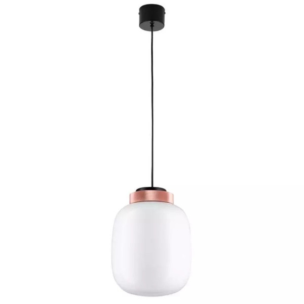 LAMPA WISZĄCA LED 25 cm biało-miedziana BOOM