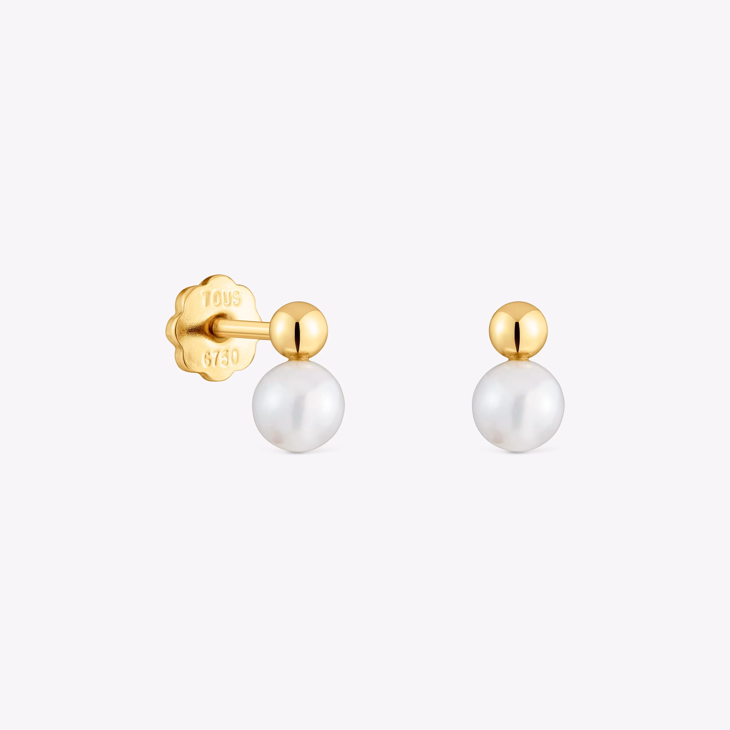 Pendientes de oro y perlas cultivadas Basics