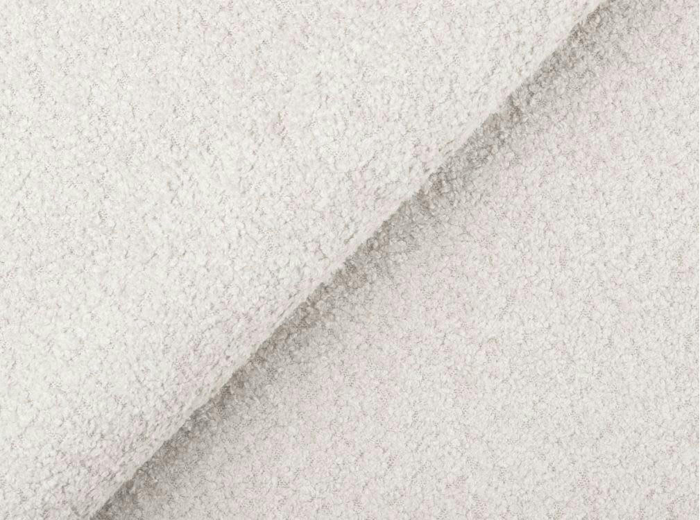 RIO SCANDINAVE - Canapé d'angle droit convertible Scandi avec coffre en tissu - Blanc