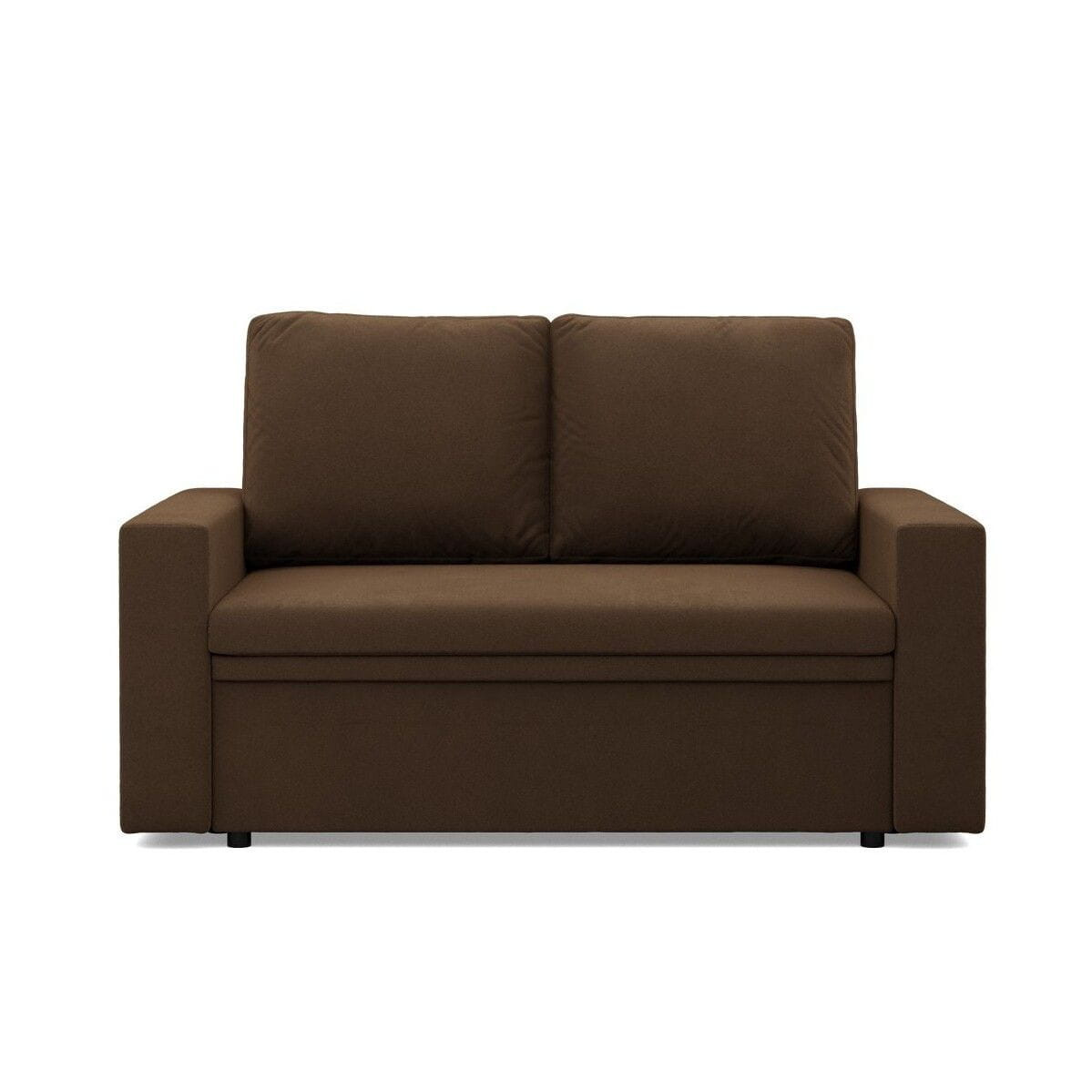 Sofa dwuosobowa, BLOM, Mikrofaza, 148x87x90 cm, brązowy | TYLETEGOTU