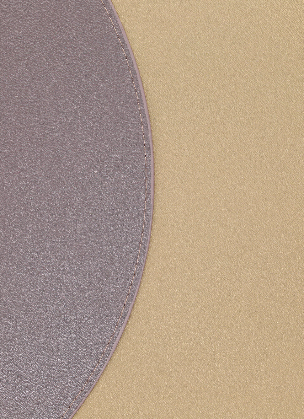 SET DE TABLE ROND FAUX CUIRBRONZE