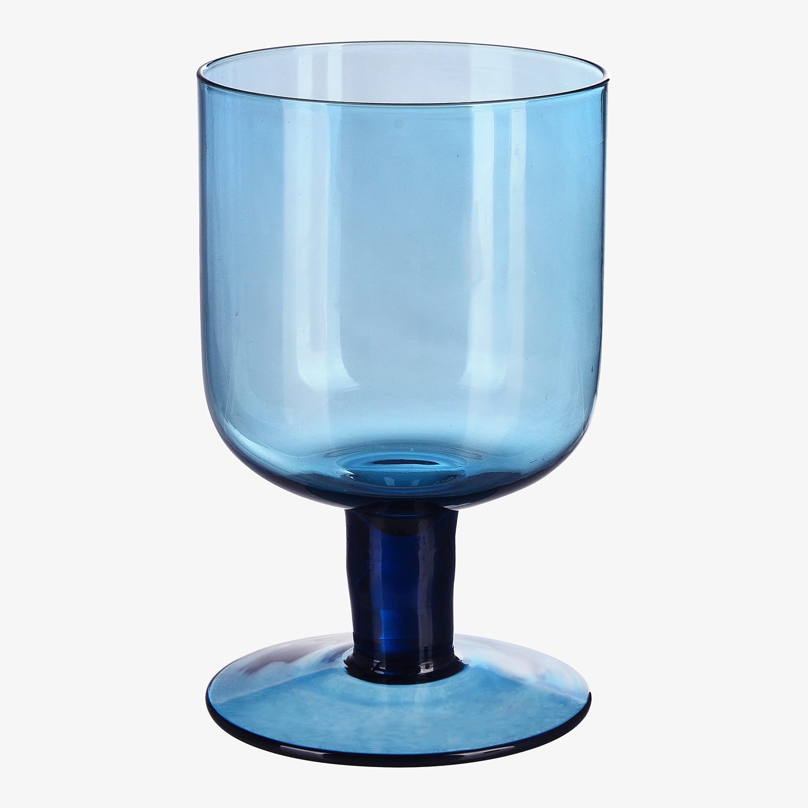 Wasserglas Blau, ⌀ 10 cm, H 120 mm