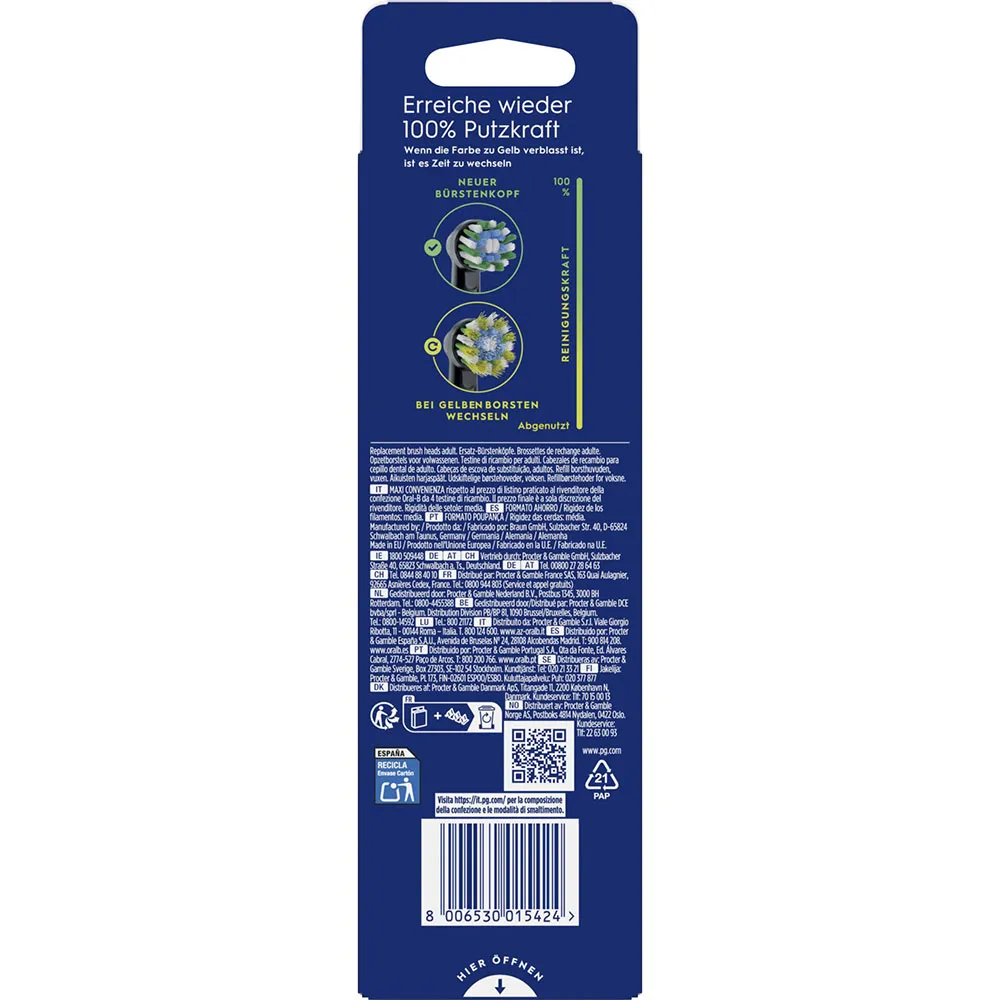 Oral-b Pro CrossAction 6er Electric Brush Replacement
