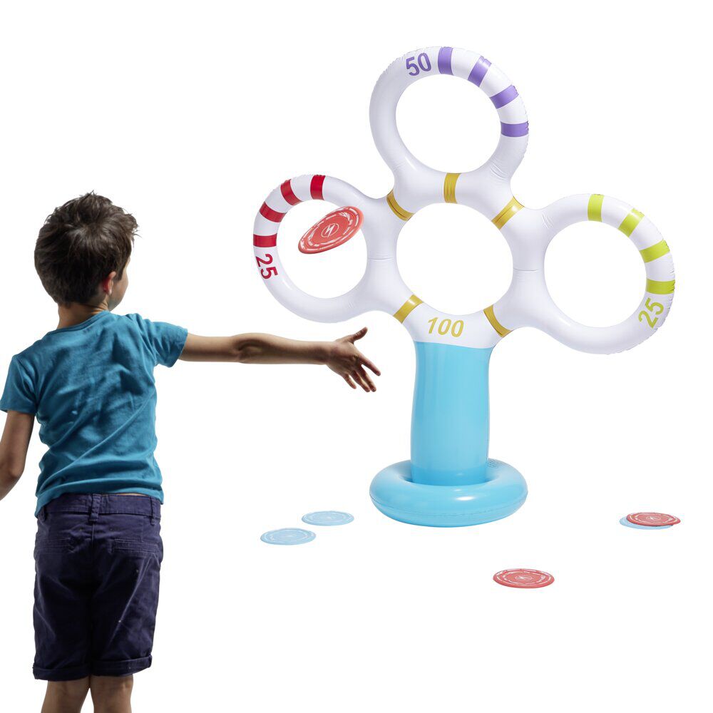 Jeu d'adresse gonflable en plastique Ø40xH152cm