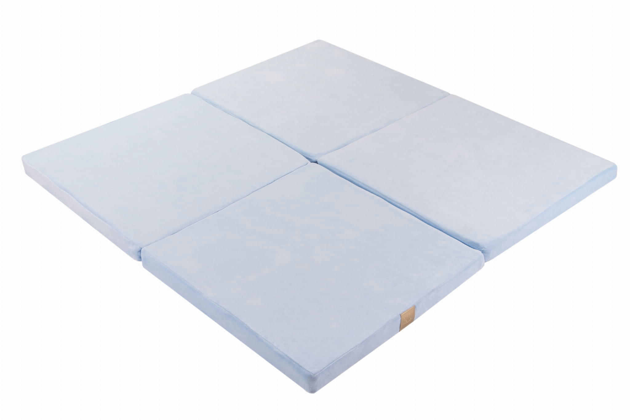 - Tapis de jeu carré bleu 120x120cm