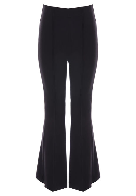 Older Girls Black Pintuck Bootcut Leggings