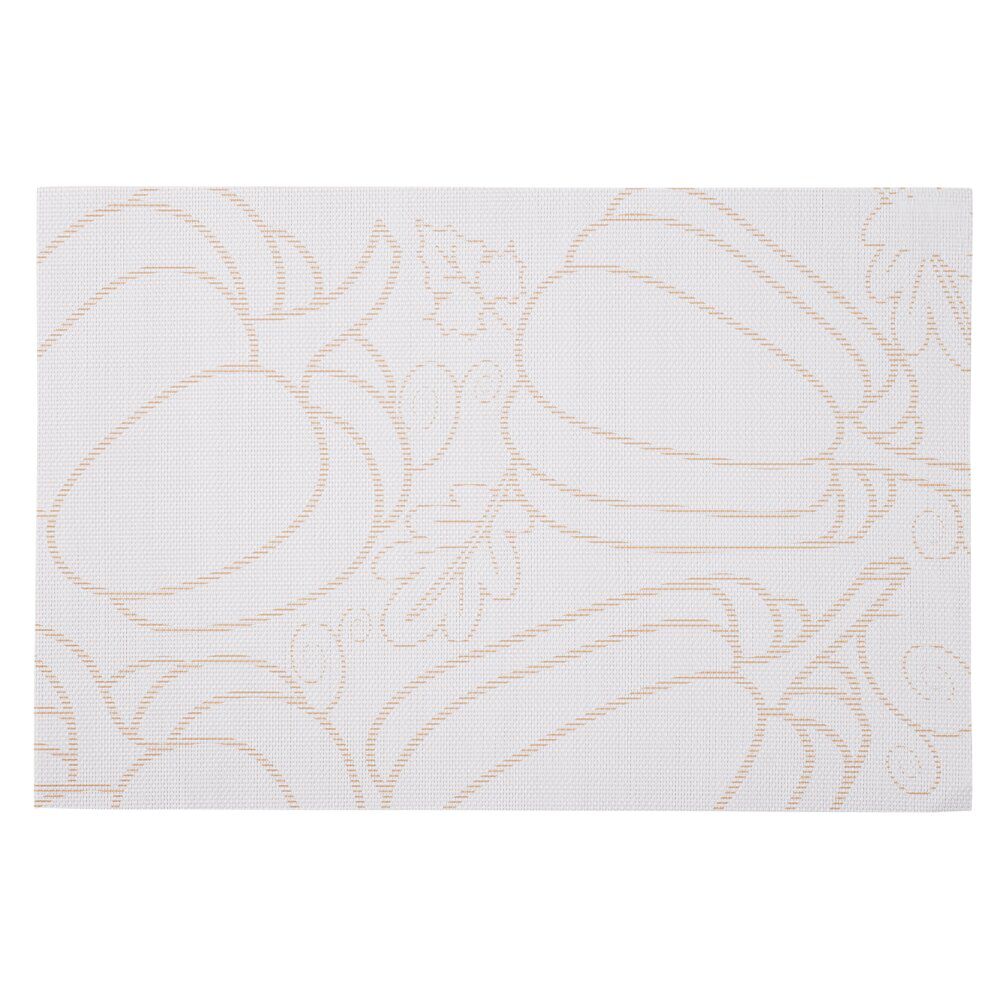 Set de table rectangulaire plastique motif citrouille orange 30x45cm