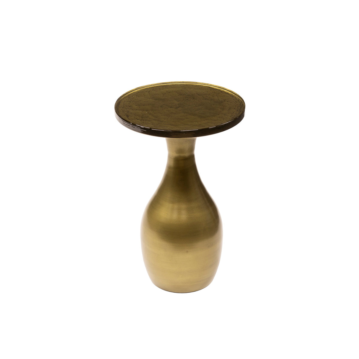Giga Meubel Bijzettafel Eclipse - Goud Metaal/Glas - 30x30x45cm