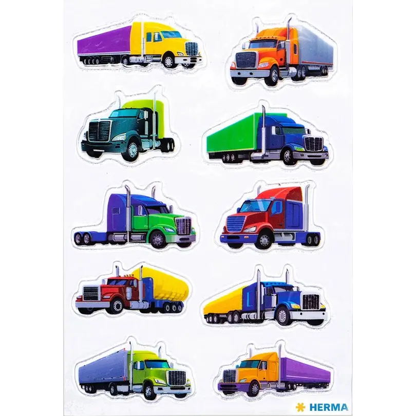 Sticker 10er-Set Coole Trucks