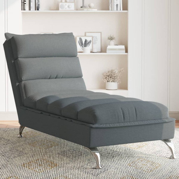 Szezlong Szary Tapicerowany Leżanka Sofa Fotel Łóżko