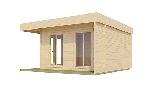 Abri de jardin en bois Dominica Lasita Maja surface extérieure totale 22,56m²