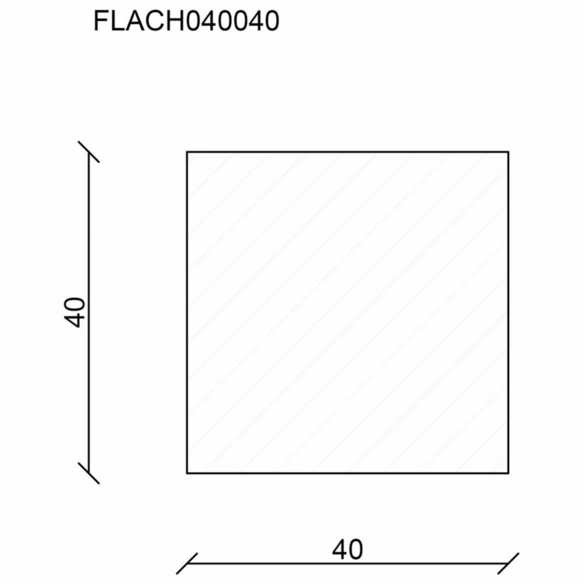 Flachleiste, Fichte- & Kieferholz natur, LxHxT: 200 x 4 x 4 cm