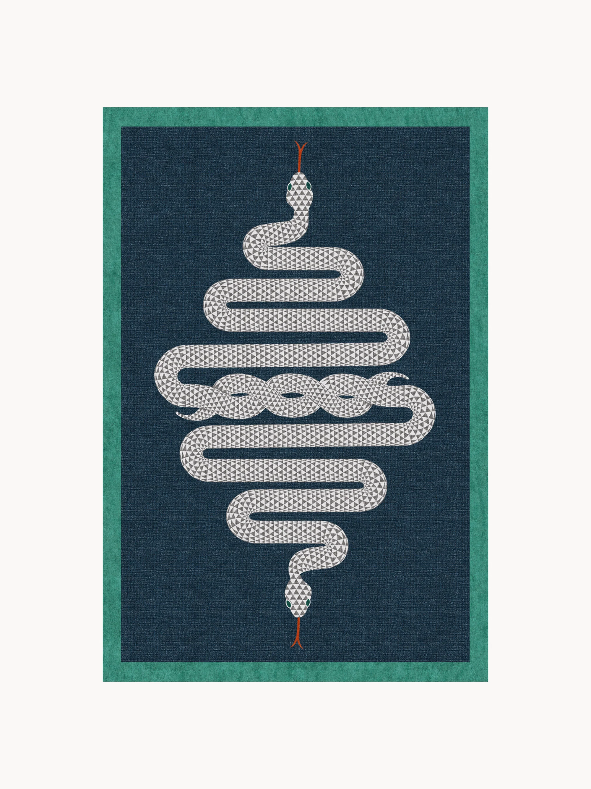 Waschbarer Kurzflor-Teppich Venom von Jonathan Adler