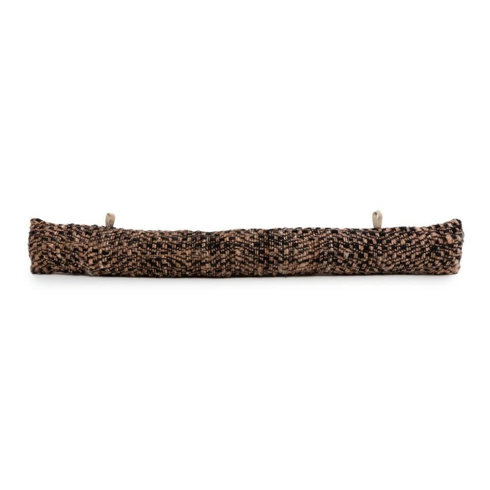 OH MY GEE - Boudins de porte en coton noir cuir