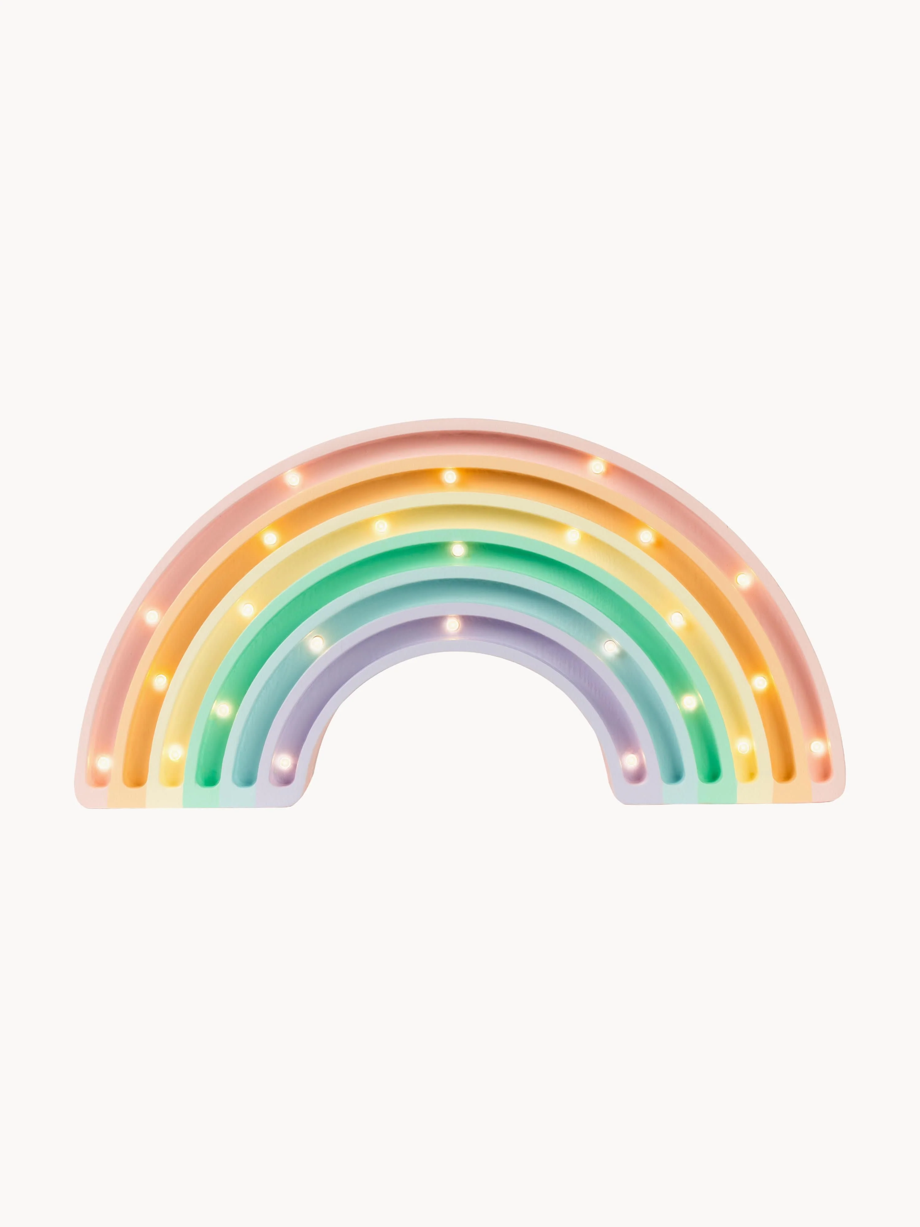 Handgefertigte LED-Kinderzimmerlampe Rainbow mit Timerfunktion und Fernbedienung, dimmbar