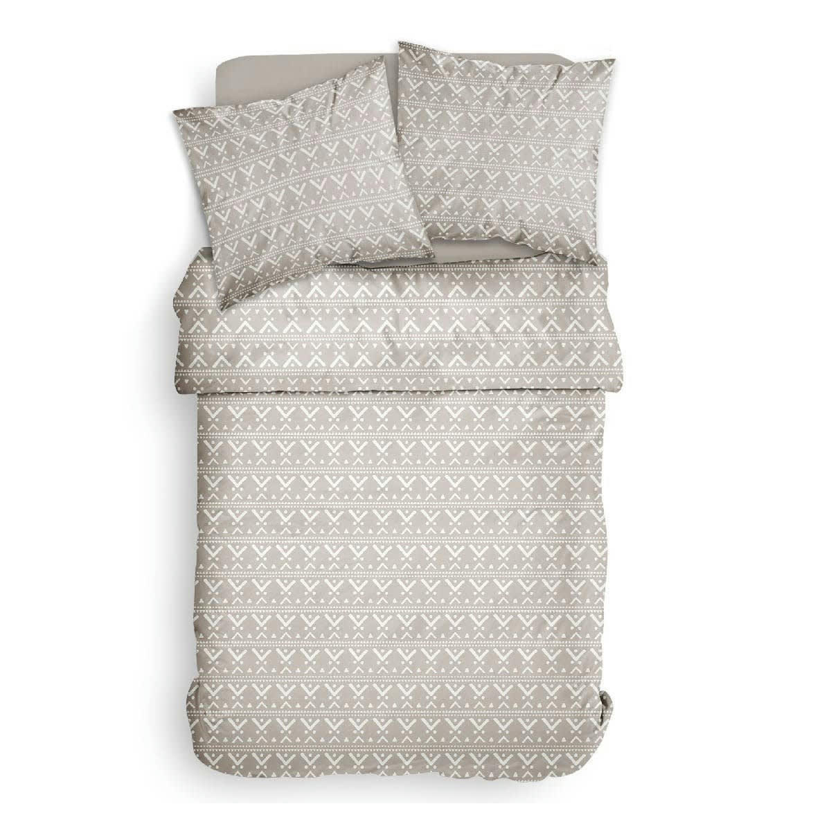 - Parure de lit en Polyester Beige 220x240 cm