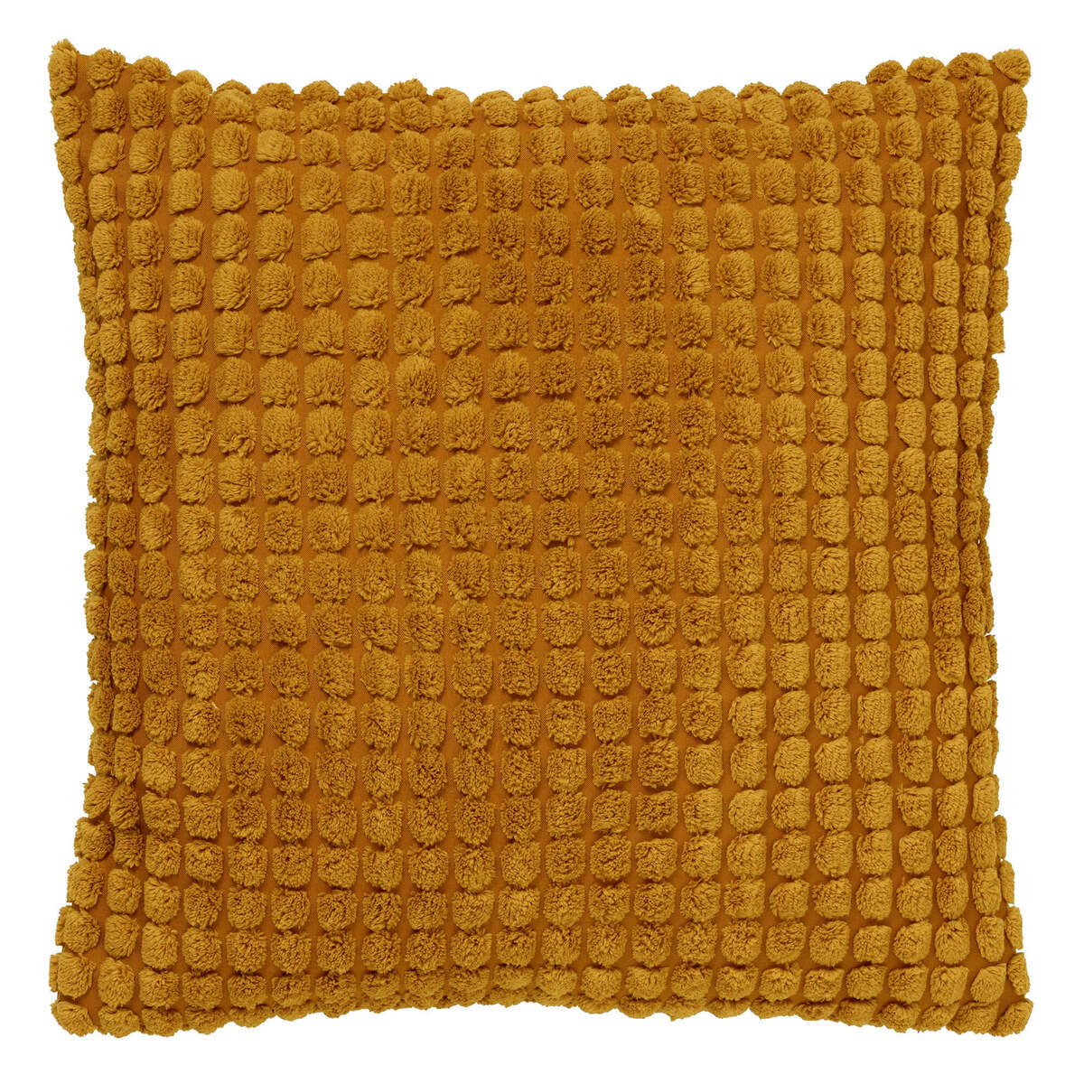 ROME - sierkussen 45x45 cm - effen kleur - 3D-structuur - Chai Tea - geel