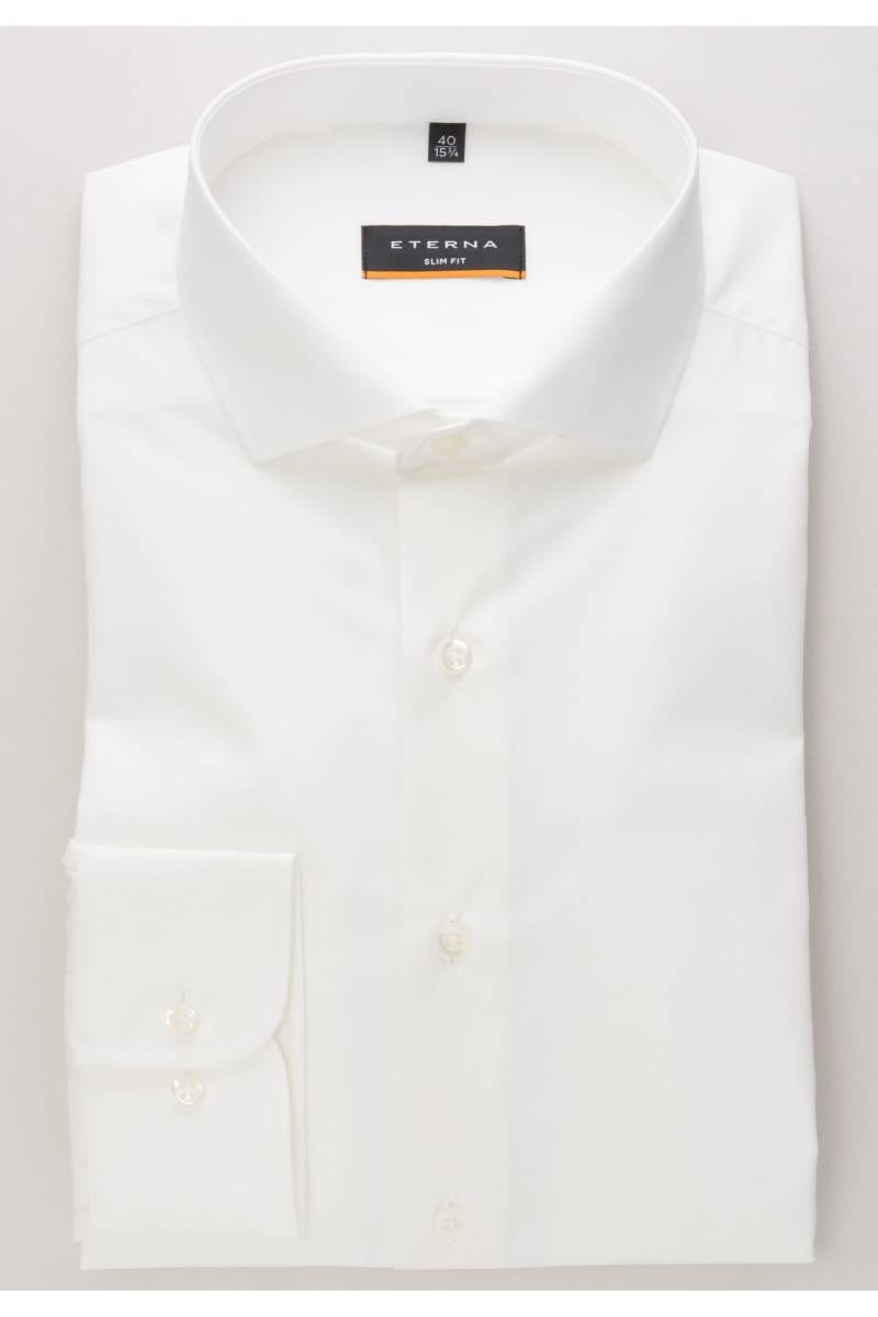 ETERNA Slim Fit Hemd champagner, Einfarbig (extra langer Arm)