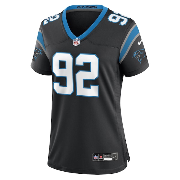 Tershawn Wharton Carolina Panthers Nike Women's Team Game Jersey -  Black
