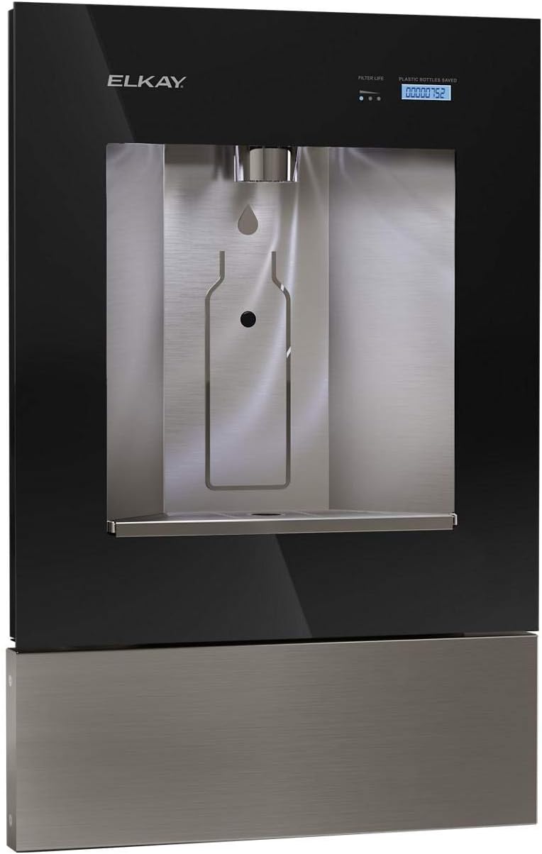 Elkay ezH2O Liv Built-in Filtered Water Dispenser, Non-refrigerated, Midnight
