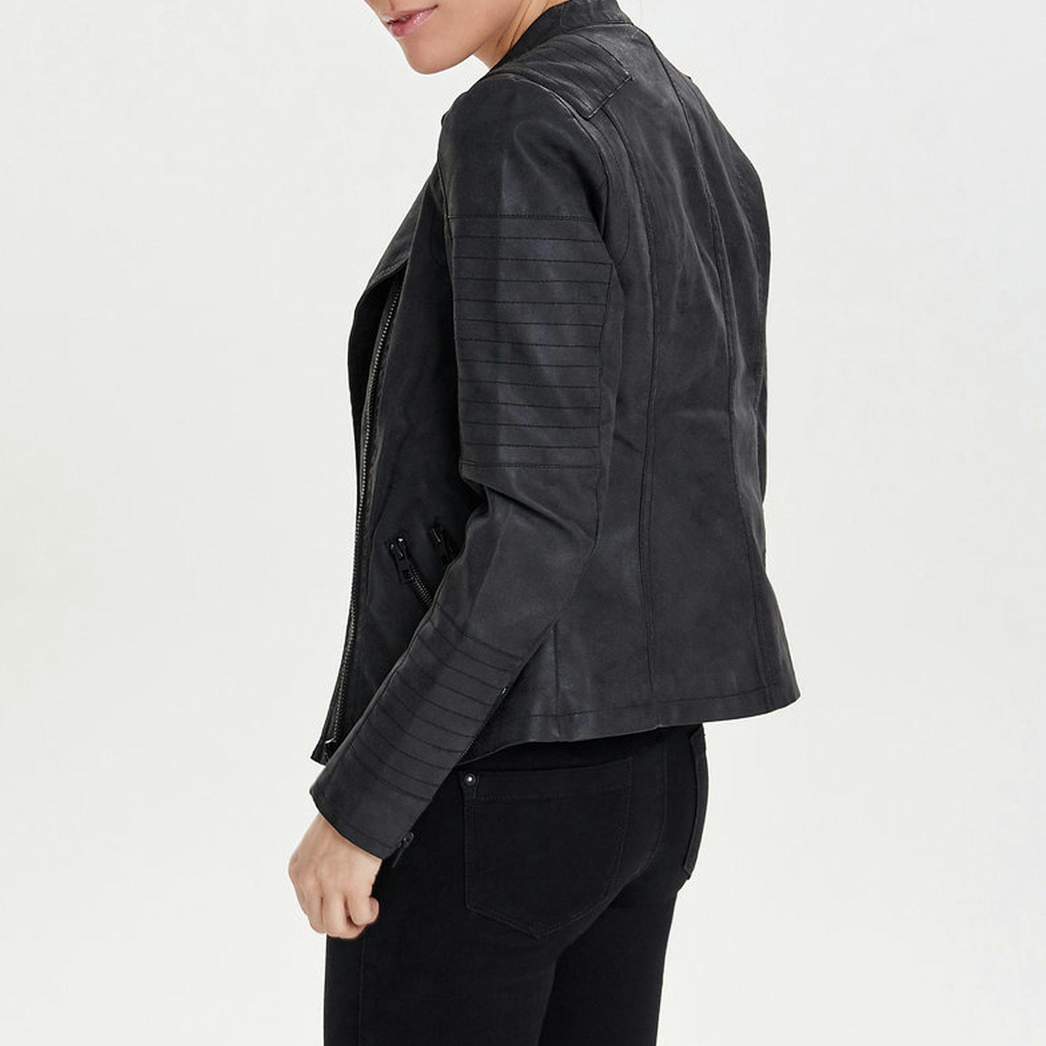 Blouson court fermeture zippée, mi-saison