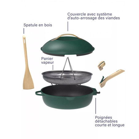 Poêle 8-en-1 La Fabuleuse Canopée 28 cm - Cookut