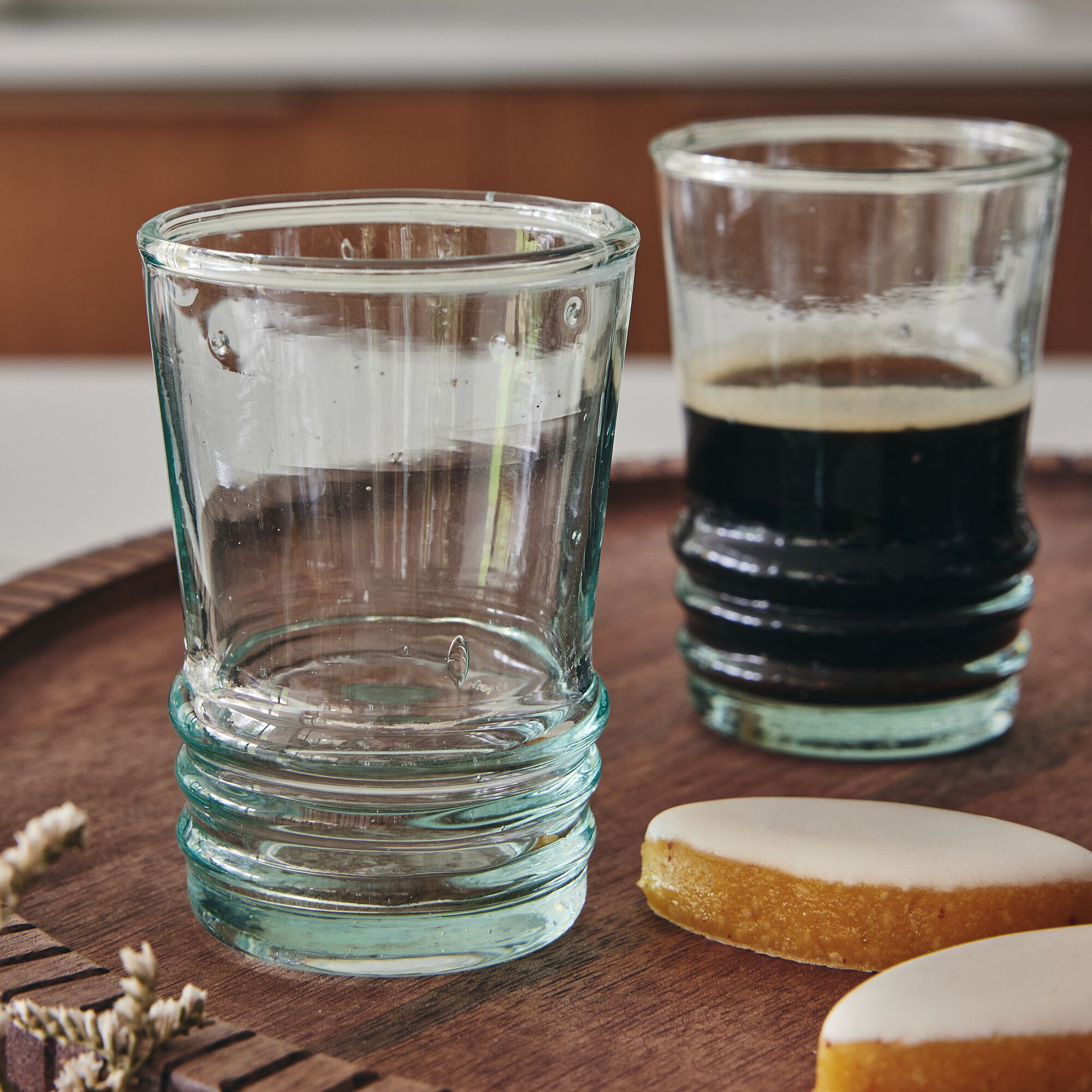 BELDI - Tasse à espresso en verre recyclé 10cl - transparent