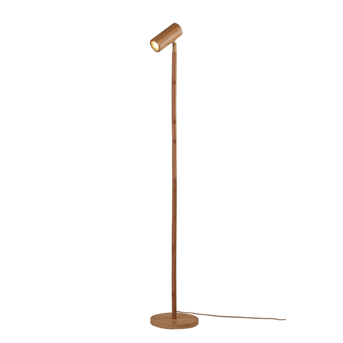GOOD&MOJO vloerlamp Java - bruin - Ø23cm