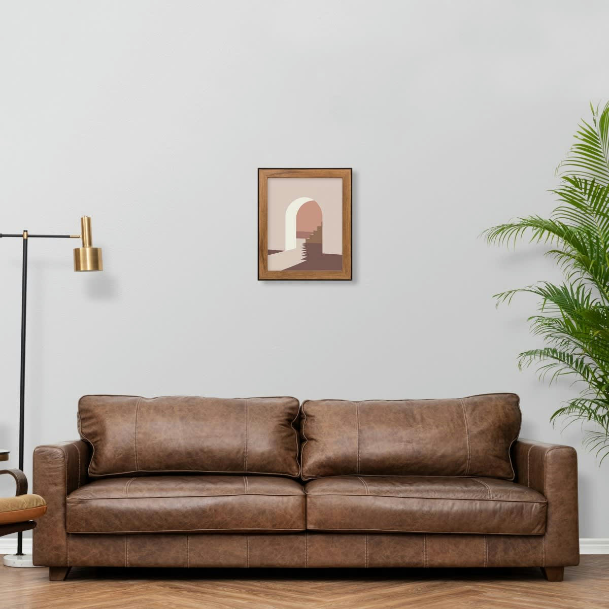 LOFT - Cadre photo marron et noir 24x30 cm résine recyclée