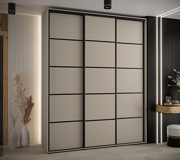 Armoire Dakota 4 a portes coulissantes 200/60/235,3portes