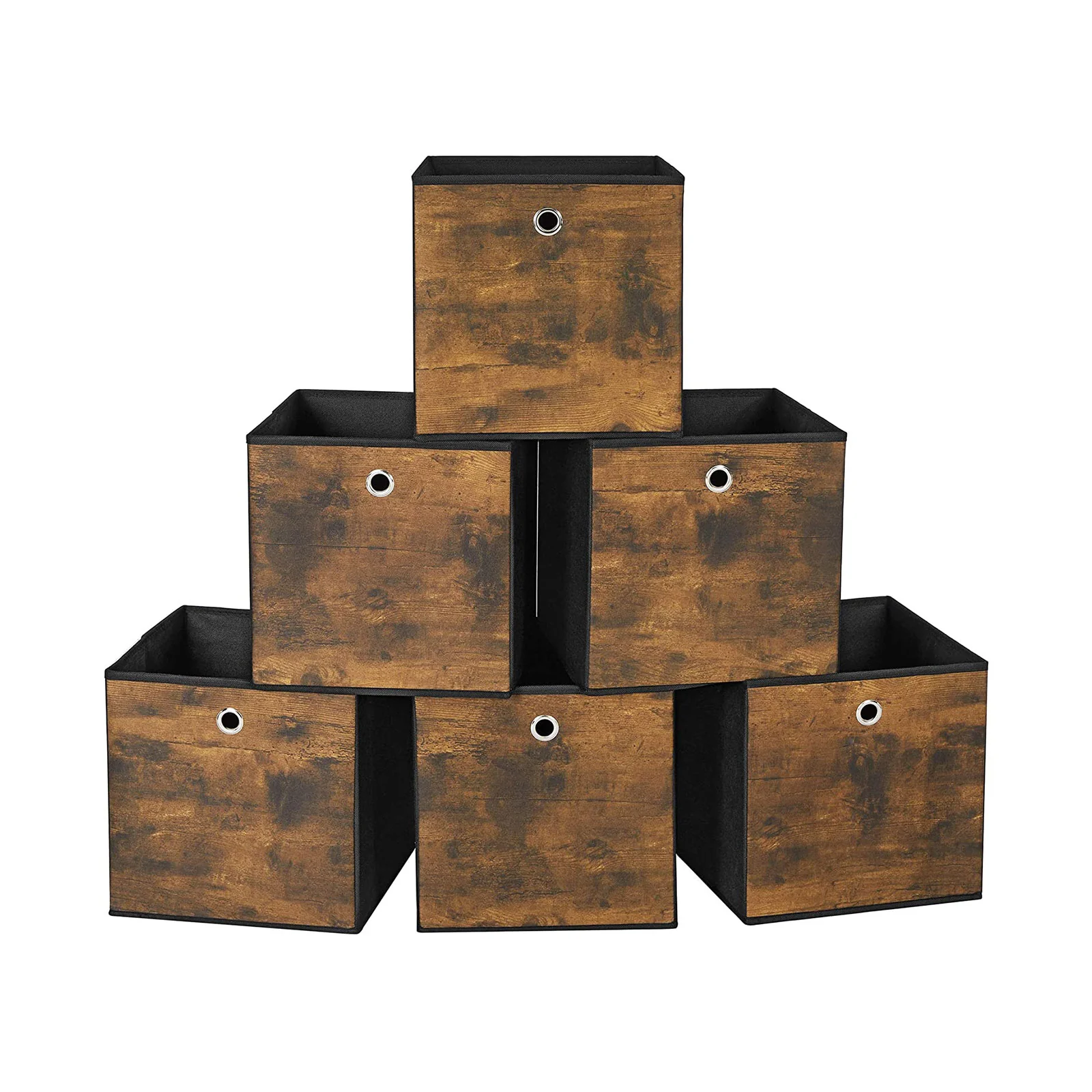 6 boîtes de rangement pliables