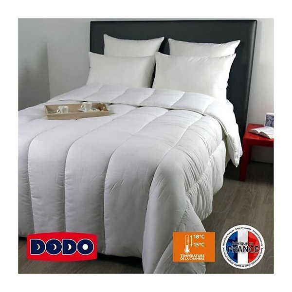Couette chaude Country - 240 x 260 cm - 400gr/m² - Blanc - DODO