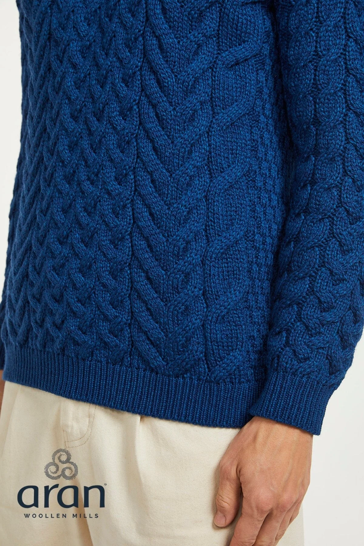 Men's Crew Neck Sweater in Blue